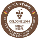 Medaille Bronze Cologne 2014